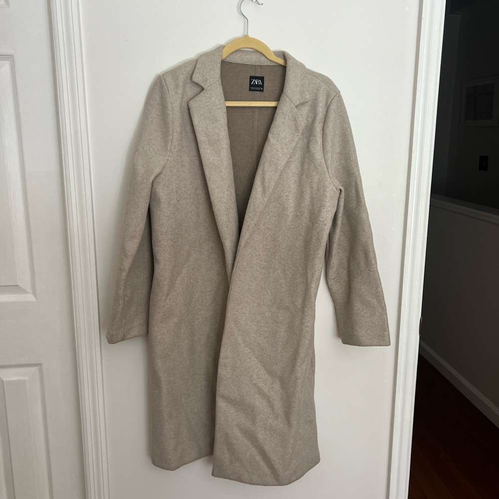 Zara Nude / Neutral long Coat